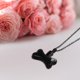 thumbnail image 3 of Colgante, collar, cremación, , cenizas, perro, pata, joyería, moda, Blanco negro Yuyangstore Collar colgante, 3 of 8