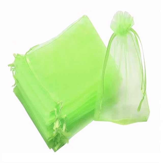 Red A Prueba Insectos para Frutas Con Cordón para Frutas Malla Nailon para Semillas Malla Antimoscas La Uva Y Antipájaros (verde 100 Piezas 15 Cm B)