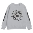thumbnail image 3 of Gubotare Crop Sweatshirts for Girls Girls Sweatshirts Print Sweater For Kids Girl Long Sleeve Sweatshirt Long Sleeve Shirts For Girls Size 6 (Grey,6 Years), 3 of 3