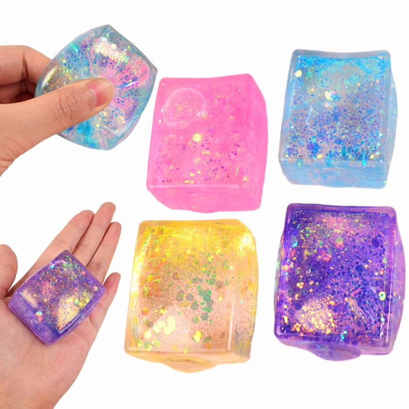 Leuchtender Squishy Stress Cube Wal – Fidget Toy, Stressball Für Kinder & Erwachsene, Antistressball ADHS Autismus Sensorik Spielzeug
