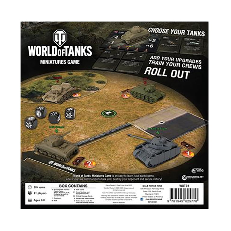 Gale Force Nine World Of Tanks Game Mat - Prokhorovka Map, 36"x36" Double-Sided Neoprene