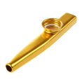 thumbnail image 1 of Metal Kazoo Flauta Boca Música Instrumento Dorado, 1 of 5