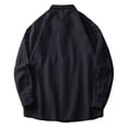 thumbnail image 3 of Mens Lightweight Button Down Shirt Jacket Casual Shacket Cotton Overshirt Jackets for Men, 3 of 5