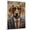 Redbone Coonhound, variant on Silky Terrier Canvas Wall Art for Bathroom, Funny Dog Canvas Bedroom Wall Decor, Painting Canvas for Living Room, Restroom Picture, 11x17 Inch