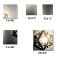 thumbnail image 4 of Designart "Monochrome Sacred Geometry III" Modern Midcentury Metal Art Living Room Set, 4 of 5
