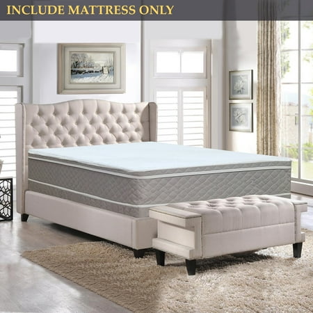 GOWTUN, 10-Inch Medium Plush Eurotop Pillowtop Innerspring Fully Assembled Mattress, Good For The Back, Twin Size