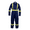 Navy Blue, variant on Flame Resistant Hi Vis Reflective Coverall with Leg Zipper (Small, Navy Blue)