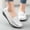 #0201-White, variant on Women's Low Heel Oxfords, Traditional Floral Embroidered Up Front Round Toe Mules with Padded Insole, Contrast Stitch Platform Comfortable Shoes, Versatile Everyday Work Weekend Style Gift