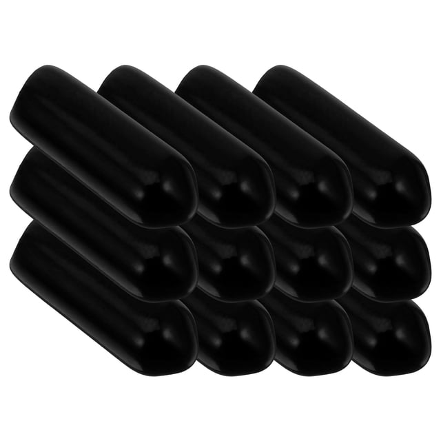 CRAFTHROU 300Pcs Pegboard Organizer Accessories PVC Black Cap Protector for Supermarkets