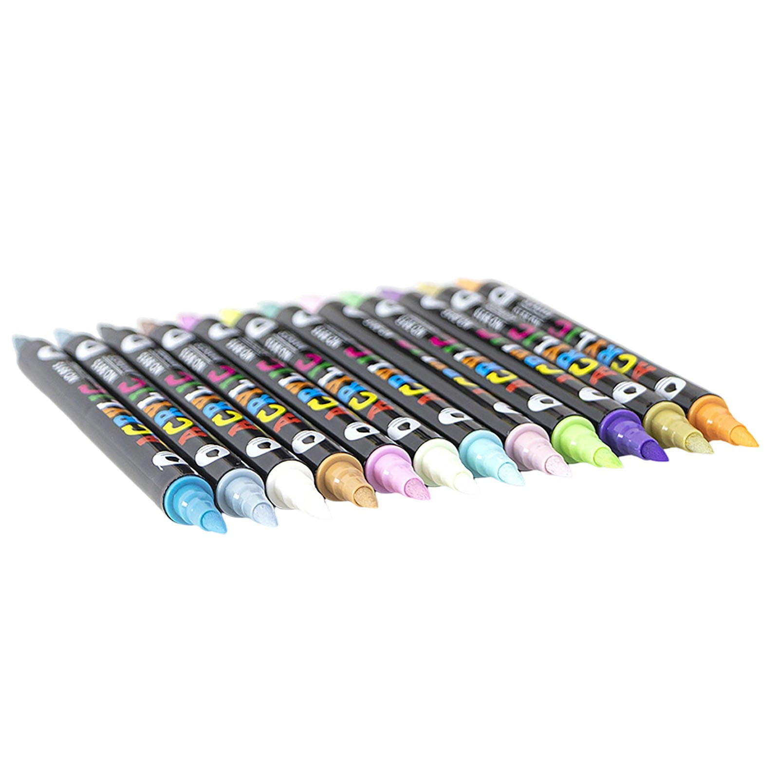 12/24/36 Colors Nail Art Markers Set, Nail Art Pens Point Nail Graffiti Dotting Pen Quick-Drying Waterproof Double Headed Acrylic Paint Pens Set for DIY Nails Art Design