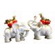 thumbnail image 4 of Estatua de Decoración mayimx 2 Piezas Estatuilla de elefante caqui, 4 of 9