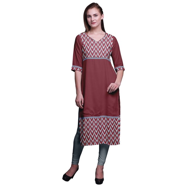Bimba Straight Tunic Dresses For Women Printed Kurti Summer Wear Kurta