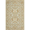 thumbnail image 5 of SAFAVIEH Chelsea Aragon Geometric Borders Wool Area Rug, Light Blue, 8' x 8' Round, 5 of 11