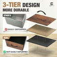 thumbnail image 3 of CAPHAUS Drawer Storage Tower w/ 14 Fabric Bins, Office Drawer, Sorting Unit, Chest of Drawers, Organizer w/ P2 Board Top & Fabric Bins, Organizer Unit for Multi-purpose, Hallway, Office, Rustic Oak, 3 of 9