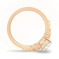 thumbnail image 5 of ESTE ORIGIN 1.25ct Oval Lab-Grown Diamond Engagement Ring with Accent Stones – 10K Rose Gold Promise Ring for Women, US 5., 5 of 9