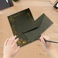 thumbnail image 4 of Hariumiu Unique Patterned Writing Paper Vintage-inspired Letter Writing Set with Retro Letter Paper Patterned Stationery Kraft Paper Envelopes Elegant Wedding, 4 of 8