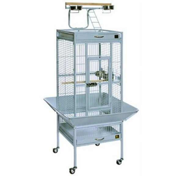 36 in. x 24 in. x 66 in. Wrought Iron Select Cage - Pewter