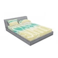 thumbnail image 3 of Ambesonne Vintage Fitted Sheet & Pillow Sham Set, Sun Words, Twinxl, Turquoise Beige, 3 of 3