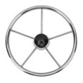 thumbnail image 2 of 5 Spoke Boat Steering Wheel, 13-1/2 Inch Versatile Comfort Boat Steering Wheel  for Speedboat, 2 of 7