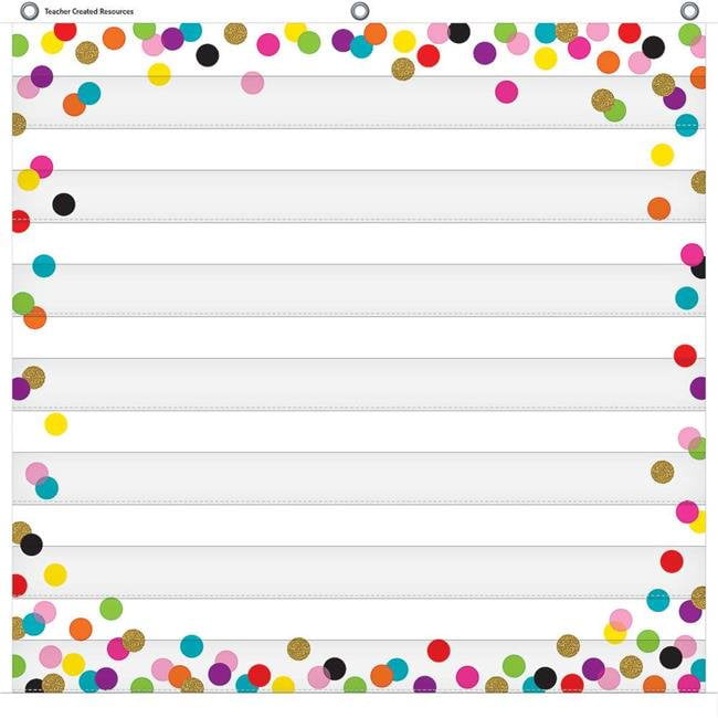 Photo 1 of Teacher Created Resources TCR20327 Confetti 7-Pocket Chart