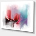 thumbnail image 2 of Illustration de Fleurs Abstraites Rouges, Art Mural Floral Extra Large, 2 of 4