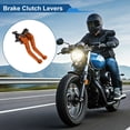 thumbnail image 2 of Palancas de freno y embrague cortas únicas para Kawasaki Z900 2017-2024, palanca de freno ajustable en 6 posiciones, aleación de aluminio, naranja, 1 par, 2 of 7