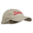 thumbnail image 5 of Bowling Strike Embroidered Low Profile Washed Cap - Khaki OSFM, 5 of 5