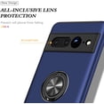 thumbnail image 5 of KOMI for Google Pixel 7 Pro Case with 360 Degrees Metal Ring Hard PC Silicone Shockproof Hard PC Case for Google Pixel 7 Pro Blue, 5 of 5