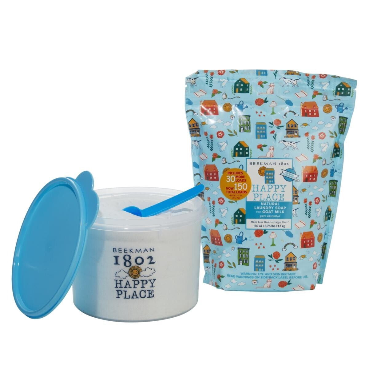 Beekman 1802 Happy Place Goat Milk Laundry Soap Pure Unscented 300