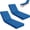 Blue, variant on Slsy 2 Pcs Patio Chaise Lounge Cushions, High-Density Foam Chair Cushion with Removable Cover & Ties, 72"x21"x5" Thick Waterproof Outdoor Furniture Cushions for Outdoor Furniture