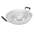 thumbnail image 1 of Thai Korean BBQ Grill Pan, Aluminum BBQ Grill Topper, 2 in 1 Non Stick Smoke Steak Grill Charcoal Pan Pork Hot Pot, Even Heating Barbecue Grill Plates, Camping BBQ Pan, 1 of 7
