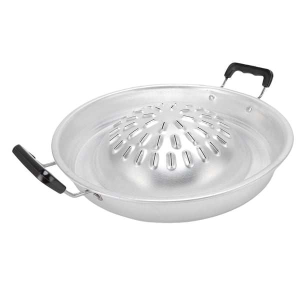 Parrilla Para Barbacoa Tailandesa, Sartén Para Barbacoa Tailandesa, Olla Caliente Tailandesa, Sartén Antiadherente De Aluminio 2 En 1 Para Carne Y Verduras Con
