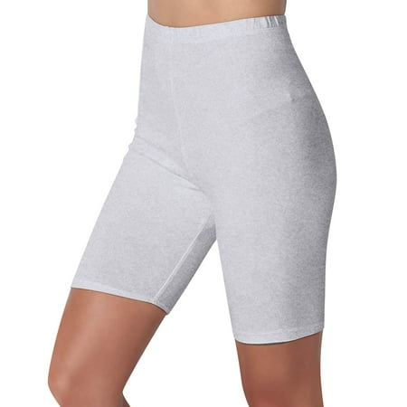 IDALL Body Shaper Tummy Control Yoga Pants Women Running Shorts for Women High Waist Comfy Elastic B Solid Active Shorts Pants Solid Color Pants Shapewear Shorts Beige 4XL