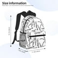 thumbnail image 4 of Daiia Lavender Flowers School Backpack for Men Women, Unisex Large Waterproof Bookbag Schoolbag Casual Daypack for High School/College/Teens/Travel/Work Black, 4 of 8