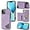 Purple, variant on Simple Line Pattern Multifunctional Wallet Leather Case for iPhone 13 12 11 Pro Max Mini X XS XR 7 8 Plus, Card Holder Stand Back Cover(Red,7/8)