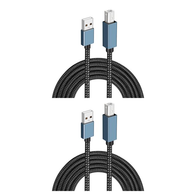 Moyic Cable de impresora, artesanía de aleación de aluminio, Cable adaptador de longitud múltiple, accesorios para el hogar, Cable de escáner Type1 NO1