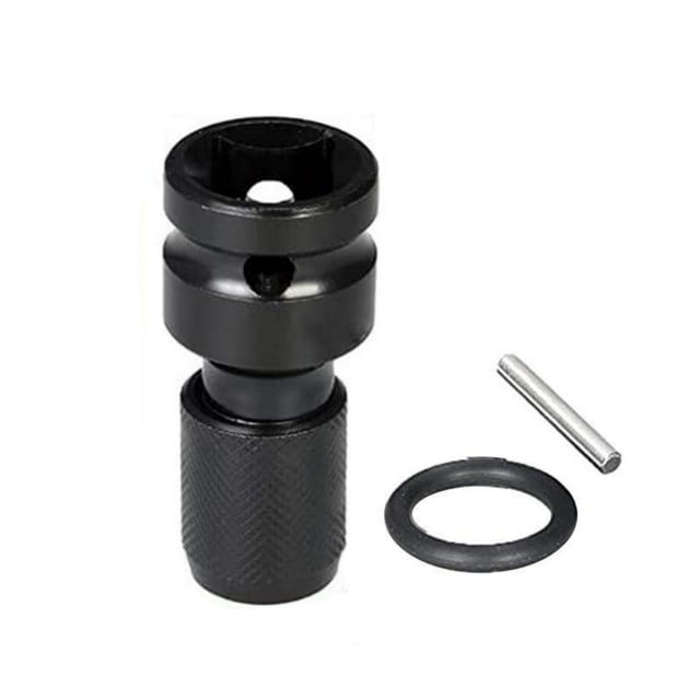 1/2 in Square Drive to 1/4 in Hex Female Socket Adapter Converter for Power Wrenches and Ratchets