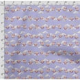 thumbnail image 4 of Soimoi Llama Alpaca Print, Silk Fabric, Decor Sewing Fabric by The Yard 42 Inch Wide,Decorative Fabric for Shirts Suits Ties, Brown, Purple & White, 4 of 5