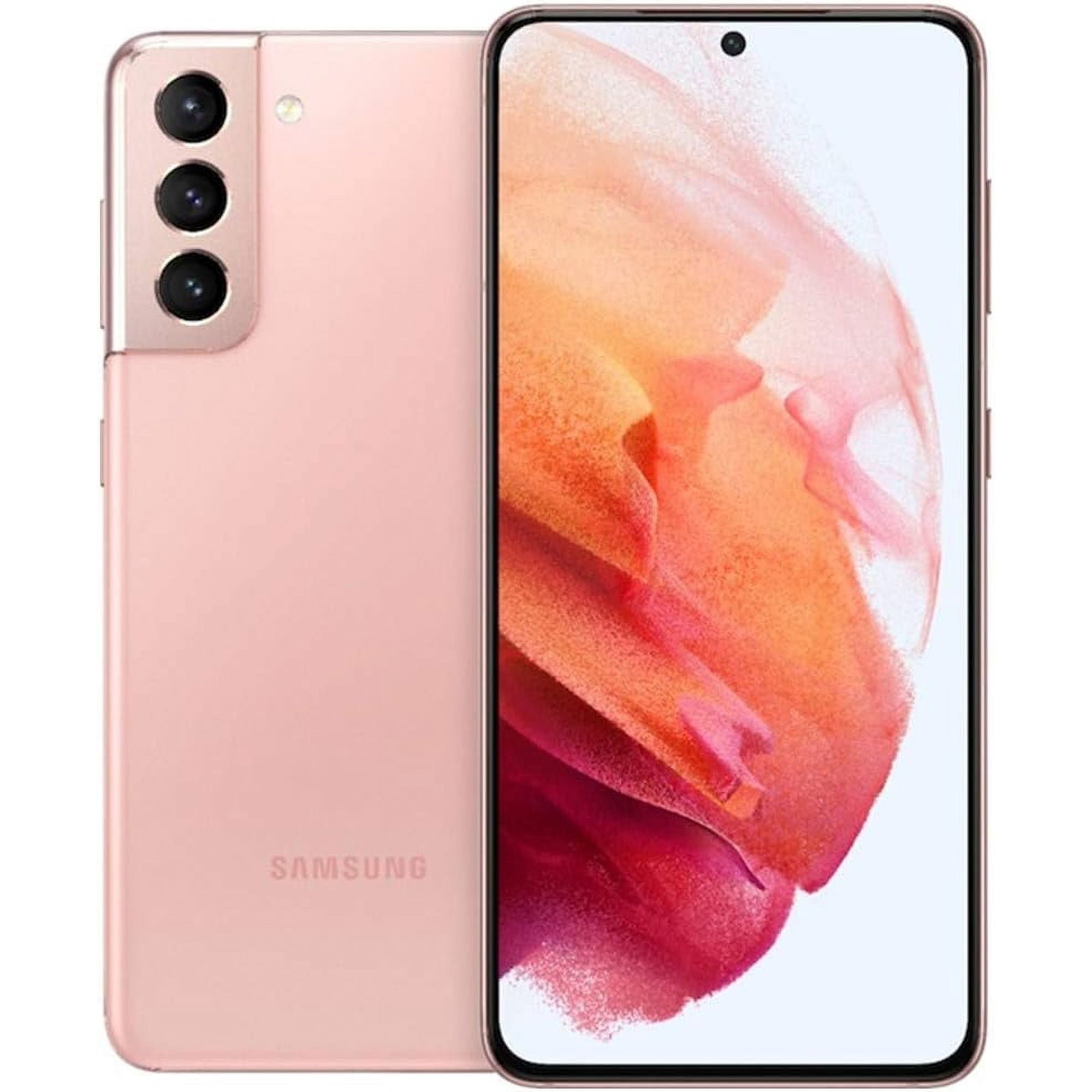 Unlocked for All Carriers Samsung Galaxy S21 5G Cell Phone 128GB 8GB RAM Phantom Pink