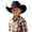 Navy, variant on PMVFHDE Adjustable Western Cowboy Hat For Boys Girls Daily Outdoor Adventures Ages 6-12