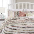 thumbnail image 4 of Global Trends Georgina Ruffles 100% Cotton Shabby Chic Quilt Set, 3-Piece King, 4 of 6