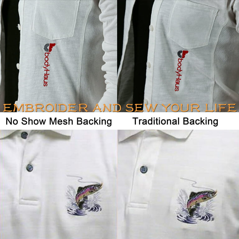New brothread Tear Away Machine Embroidery Stabilizer Backing 8x8 - 100  Precut Sheets - Medium Weight 1.8oz