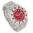 thumbnail image 4 of Baguette Cut Diamond Crystal Bling'ed Out Mens Watch Miami Iced Out Cuban Bracelet - No Reasonable Doubt This is The Jewerly Accesories to Flaunt The Wealth - ST10372C (ST10414M-105-PNP/RED), 4 of 6