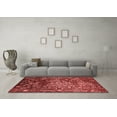 thumbnail image 3 of Ahgly Company Indoor Round Oriental Red Industrial Area Rugs, 5' Round, 3 of 4