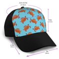 thumbnail image 2 of Naloa Turtle Adult adjustable Print Baseball Hat, Patchwork curved brim baseball capfor Men and Women, One Size, 2 of 5