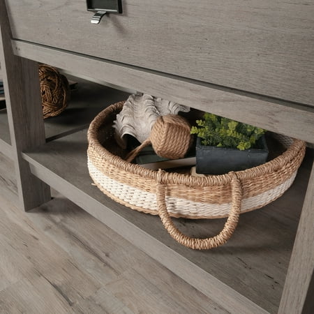 Sauder - Trestle 60" TV Credenza-Mystic Oak - Mystic Oak
