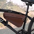 thumbnail image 4 of Bolsa triangular para ciclismo marrón para deportes al aire libre y bicicletas Bolsa impermeable para cuadro de bicicleta, 4 of 8