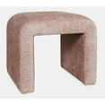thumbnail image 4 of Jofran Sophia Modern Luxury Curved Upholstered Jacquard Petite Ottoman Bench - Set of 2, 4 of 9