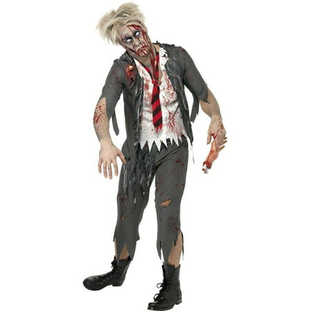 High School Horror Boy Zombie Suit Costume Adult Large