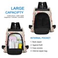 thumbnail image 6 of FORMRS Women's Travel Backpack Purse Anti-Theft Hidden Pockets Casual Shoulder Bag, Light Red Starfish, 6 of 7